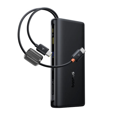 Baseus EnerFill FC41 100W 20000mAh Power Bank with Built-In Dual USB-C Cables