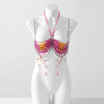 Beaded Festival Body Chain Top Collection 40+ Choices -Rave Tops -Rave Mates