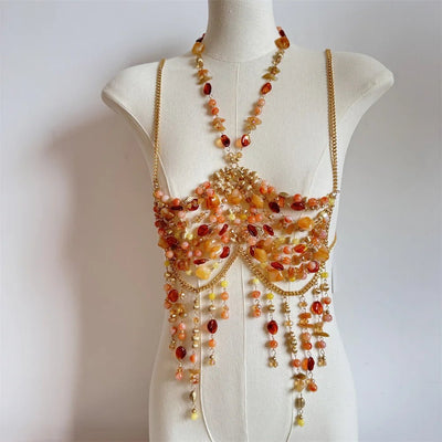 Beaded Festival Body Chain Top Collection 40+ Choices -Rave Tops -Rave Mates