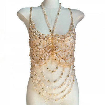 Beaded Festival Body Chain Top Collection 40+ Choices -Rave Tops -Rave Mates
