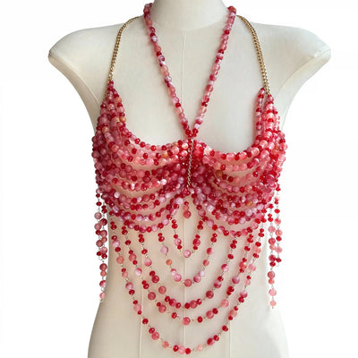 Beaded Festival Body Chain Top Collection 40+ Choices -Rave Tops -Rave Mates