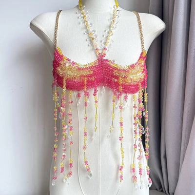 Beaded Festival Body Chain Top Collection 40+ Choices -Rave Tops -Rave Mates