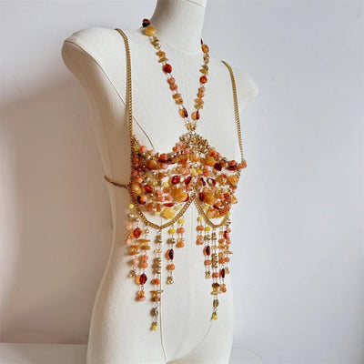 Beaded Festival Body Chain Top Collection 40+ Choices -Rave Tops -Rave Mates