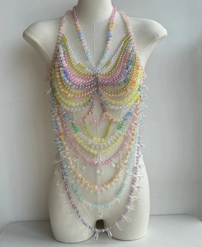 Beaded Festival Body Chain Top Collection 40+ Choices -Rave Tops -Rave Mates
