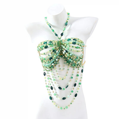 Beaded Festival Body Chain Top Collection 40+ Choices -Rave Tops -Rave Mates