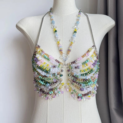 Beaded Festival Body Chain Top Collection 40+ Choices -Rave Tops -Rave Mates