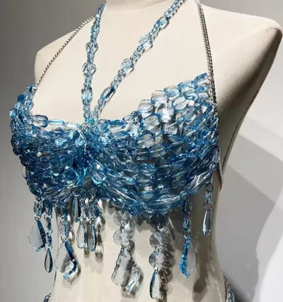 Beaded Festival Body Chain Top Collection 40+ Choices -Rave Tops -Rave Mates