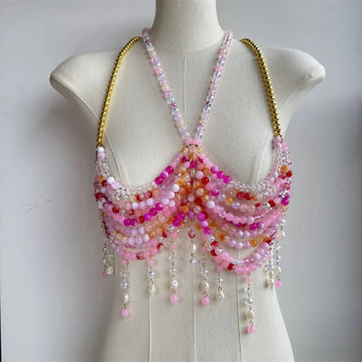 Beaded Festival Body Chain Top Collection 40+ Choices -Rave Tops -Rave Mates