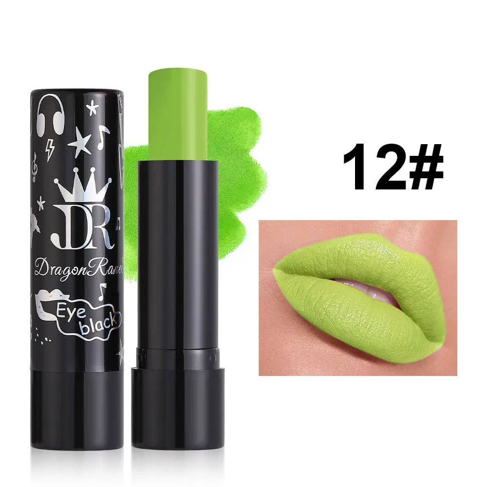 Dragon Ranee Velvet Matte Lipstick – 12 Vibrant Festival Shades -Rave Outfit Addons -Rave Mates