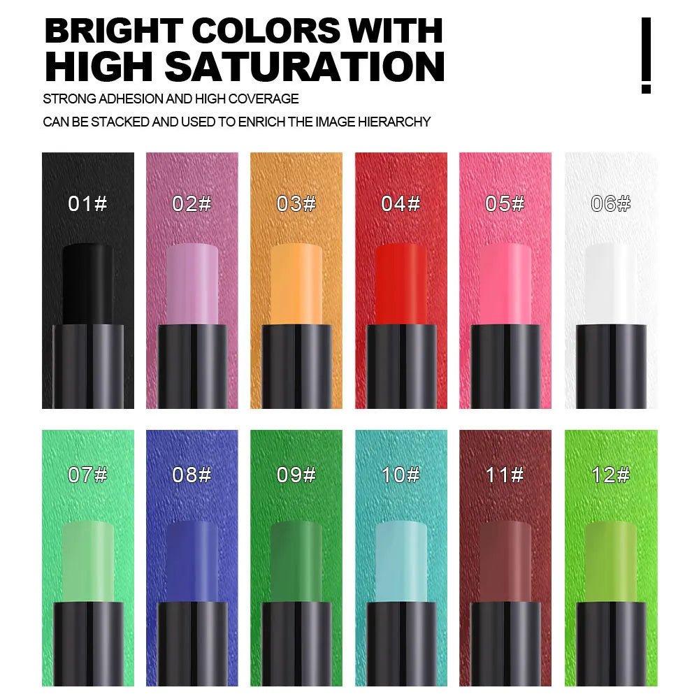 Dragon Ranee Velvet Matte Lipstick – 12 Vibrant Festival Shades -Rave Outfit Addons -Rave Mates