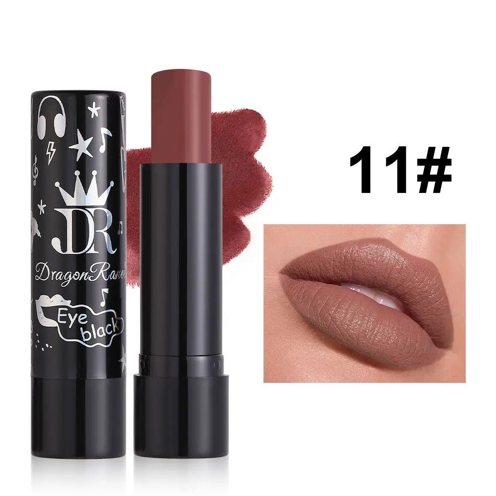 Dragon Ranee Velvet Matte Lipstick – 12 Vibrant Festival Shades -Rave Outfit Addons -Rave Mates
