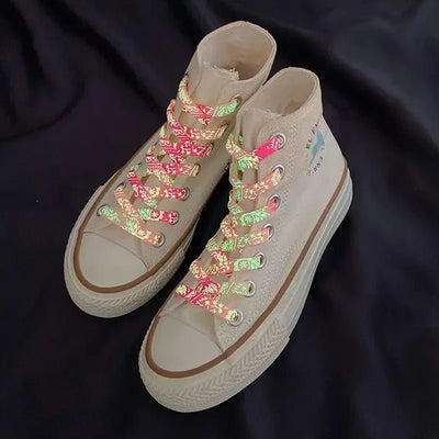 Glow In The Dark Rave Shoelaces – Festival Ready Laces -Rave Shoes -Rave Mates