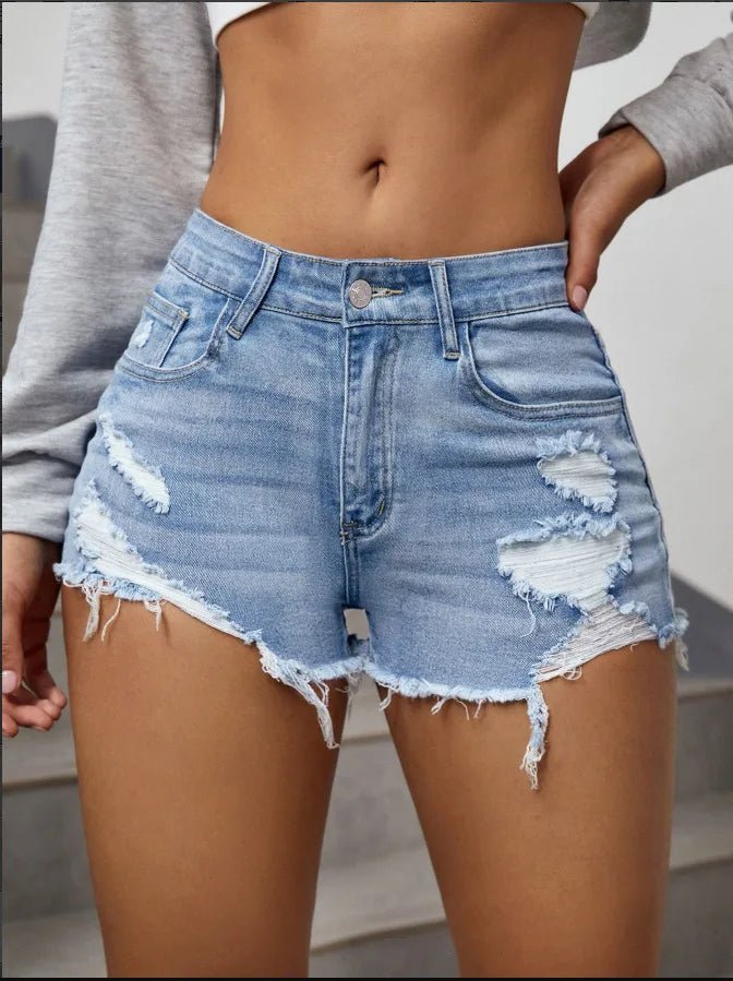 Jeans Shorts -Women's Rave Outfits -Rave Mates