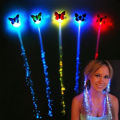 LED Butterfly Hair Lights -Rave Outfit Addons -Rave Mates