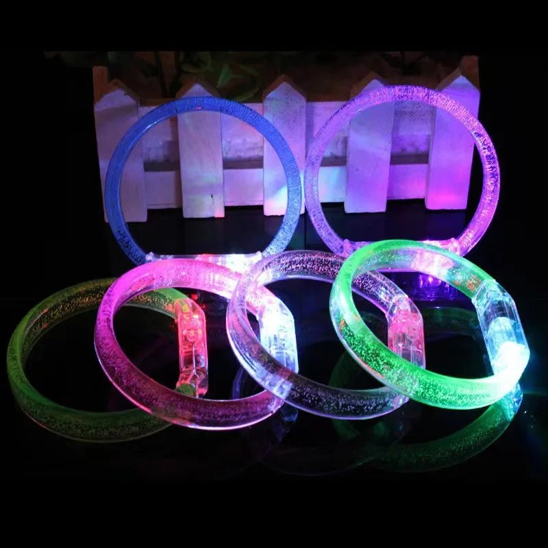 LED Glow Bracelets – 7 Colour Rave Party Wristbands -Rave Outfit Addons -Rave Mates
