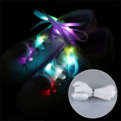 LED Glow Shoelaces – Light Up Rave & Festival Laces -Rave Shoes -Rave Mates