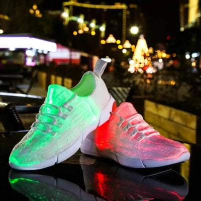 LED Light-Up Rave Sneakers – USB Rechargeable Glow Shoes Size 25-46 -Rave Shoes -Rave Mates