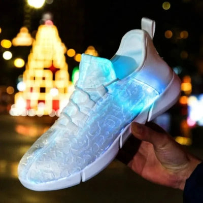 LED Light-Up Rave Sneakers – USB Rechargeable Glow Shoes Size 25-46 -Rave Shoes -Rave Mates
