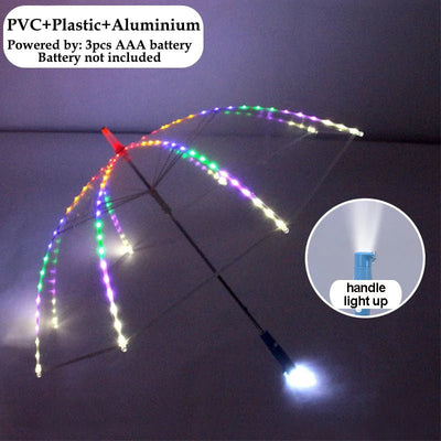 LED Light-Up Umbrella – Rave & Festival Rain Umbrella -Rave Accessories -Rave Mates