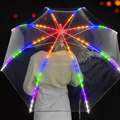 LED Light-Up Umbrella – Rave & Festival Rain Umbrella -Rave Accessories -Rave Mates