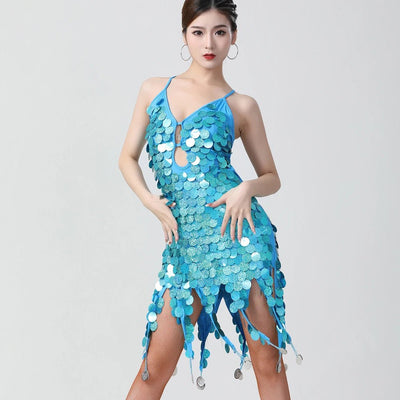 Sequin Coin Mini Dress – Rave & Night Out Party Dress -Going Out Dresses -Rave Mates