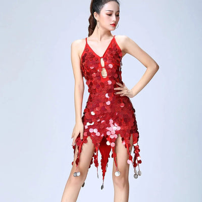 Sequin Coin Mini Dress – Rave & Night Out Party Dress -Going Out Dresses -Rave Mates