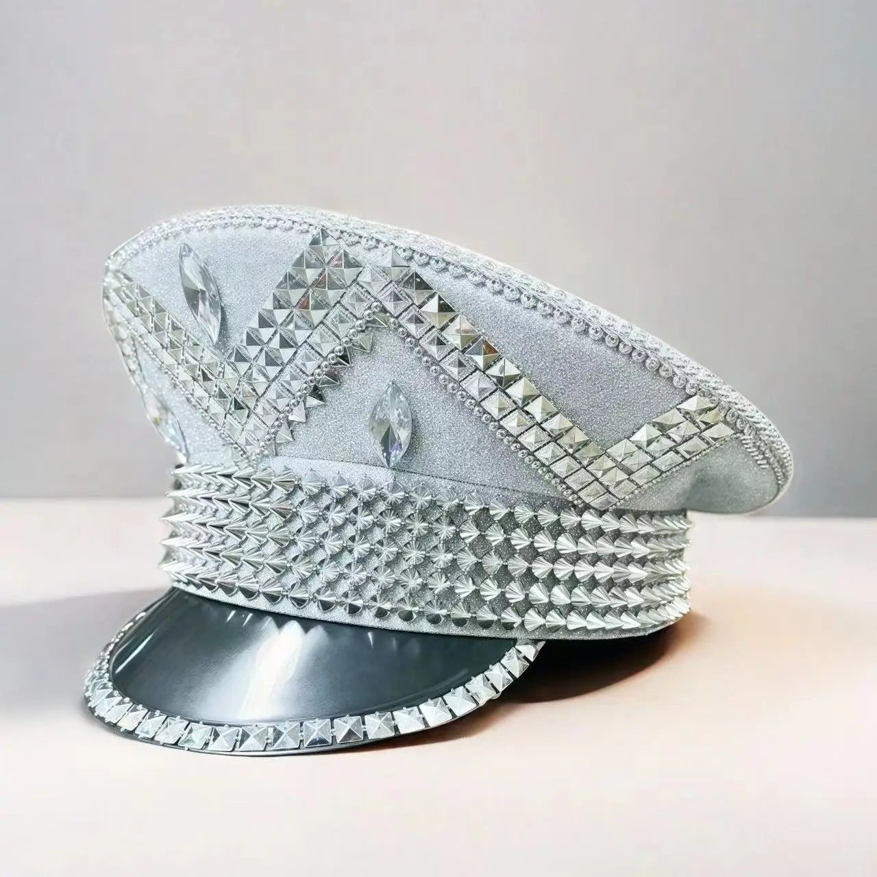 Sequin Festival Captain Hat with Gems – 20 Style Choices -Rave Accessories -Rave Mates
