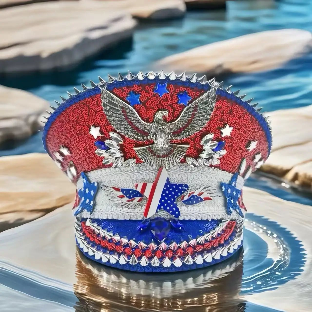 Sequin Festival Captain Hat with Gems – 20 Style Choices -Rave Accessories -Rave Mates