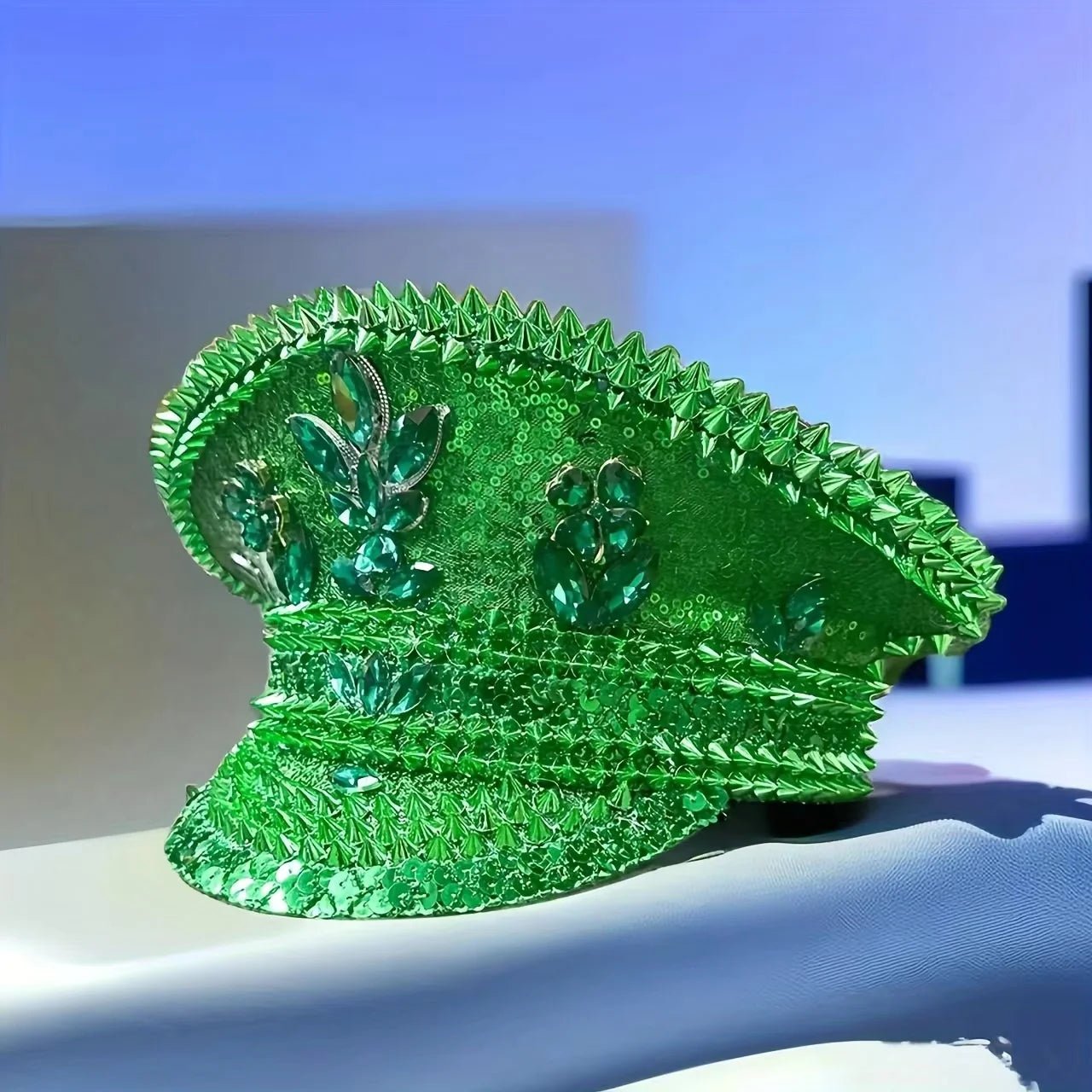 Sequin Festival Captain Hat with Gems – 20 Style Choices -Rave Accessories -Rave Mates