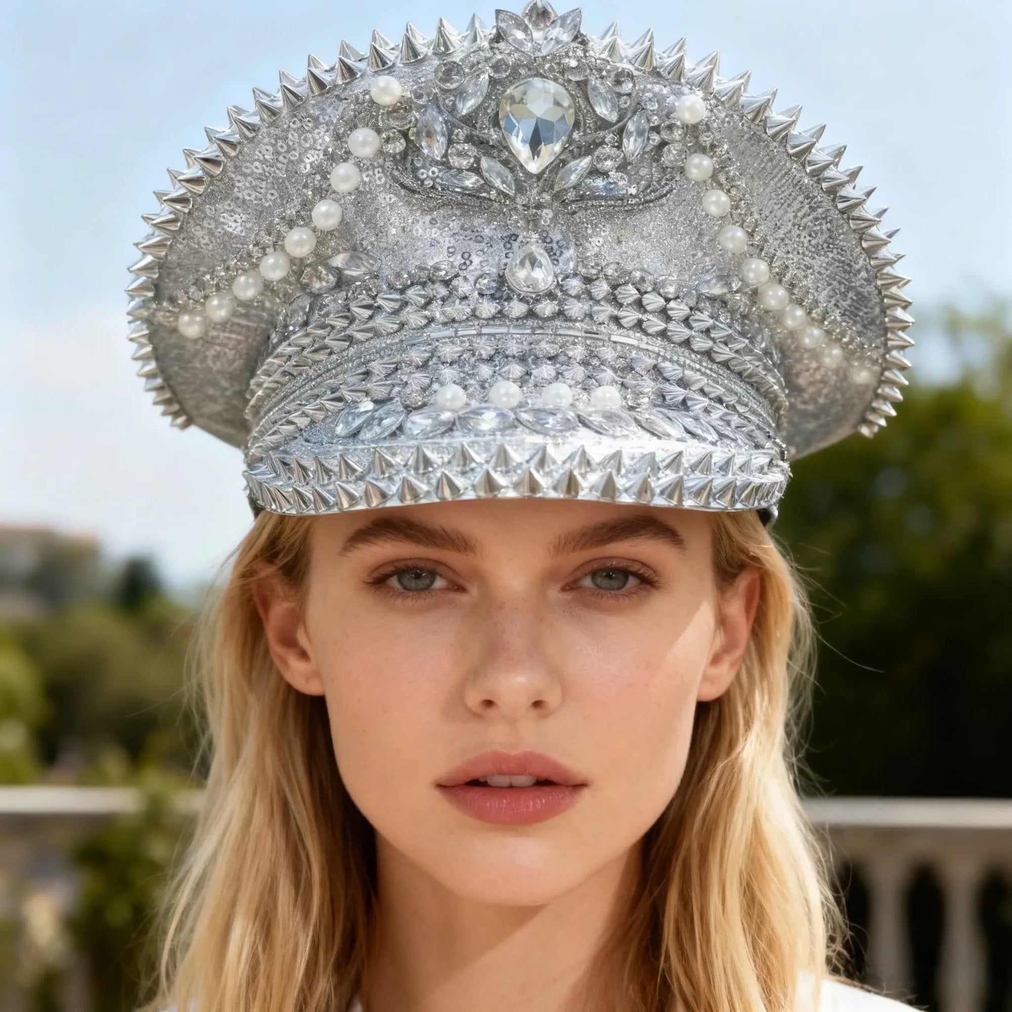 Sequin Festival Captain Hat with Gems – 20 Style Choices -Rave Accessories -Rave Mates