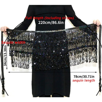 Sequin Fringe Rave Skirt – Sparkly Festival Dance Skirt -Rave Bras -Rave Mates