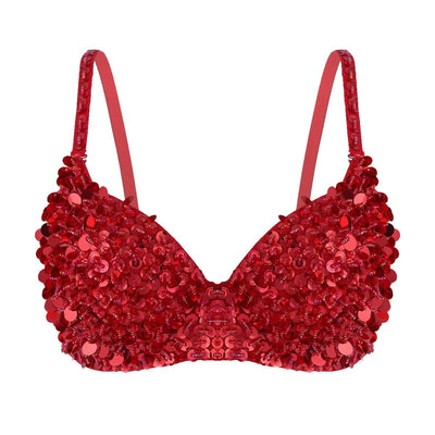 Sparkle Sequin Rave Bra – Festival Statement Top -Rave Bras -Rave Mates