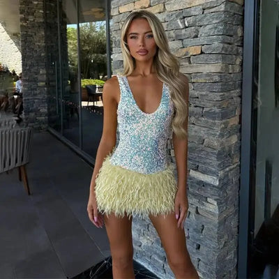 Sparkly Sequin & Fringe Mini Party Dress 38 Choices! -Going Out Dresses -Rave Mates