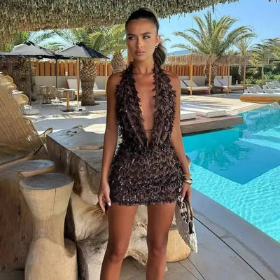 Sparkly Sequin & Fringe Mini Party Dress 38 Choices! -Going Out Dresses -Rave Mates