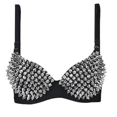Spiked Studded Rave Bra Top -Rave Bras -Rave Mates
