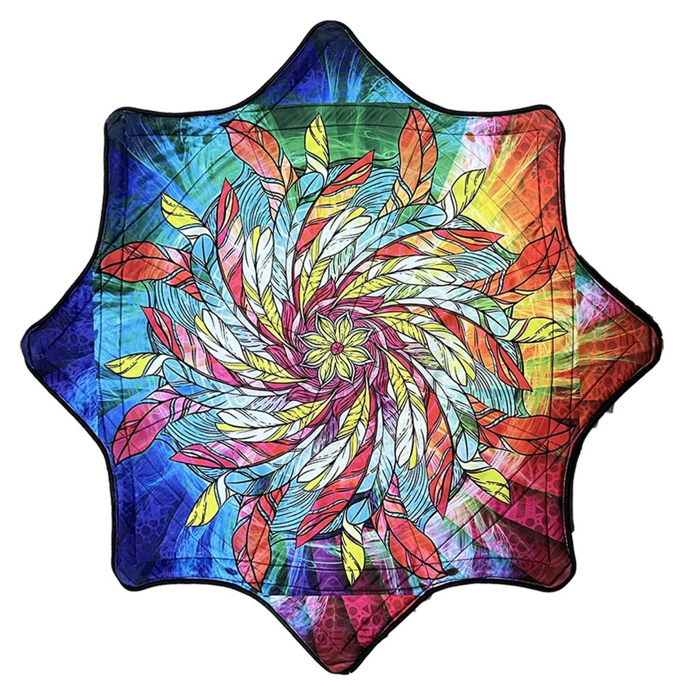 Spinning Festival Mat – Psychedelic Rave Flow Prop -Rave Accessories -Rave Mates