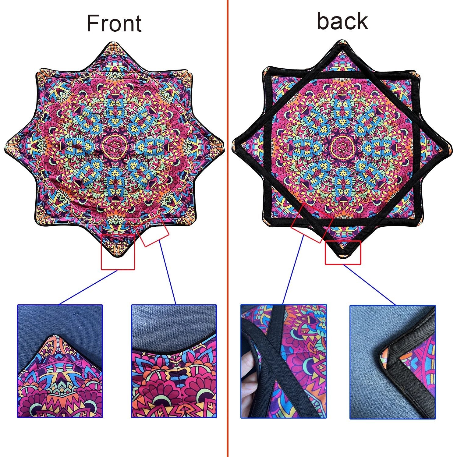 Spinning Festival Mat – Psychedelic Rave Flow Prop -Rave Accessories -Rave Mates