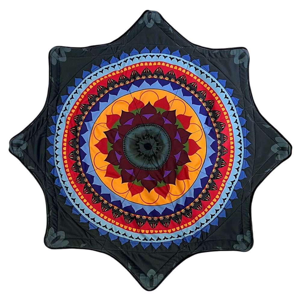 Spinning Festival Mat – Psychedelic Rave Flow Prop -Rave Accessories -Rave Mates