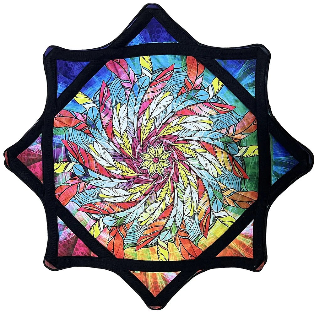 Spinning Festival Mat – Psychedelic Rave Flow Prop -Rave Accessories -Rave Mates