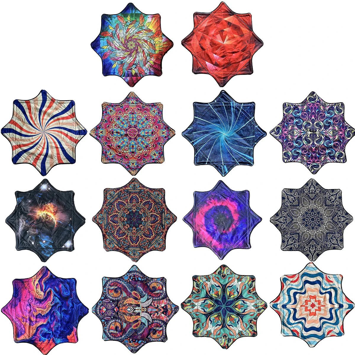 Spinning Festival Mat – Psychedelic Rave Flow Prop -Rave Accessories -Rave Mates