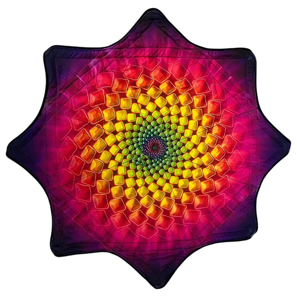Spinning Festival Mat – Psychedelic Rave Flow Prop -Rave Accessories -Rave Mates