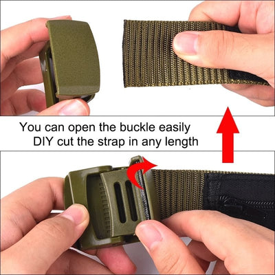 RaveSafe Belt Anti Theft 1.2M - Olive Green - Hidden Stash - Rave Mates