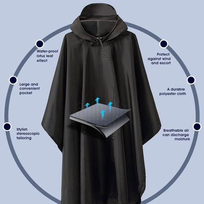 3 In 1 Outdoor Waterproof Raincoat! -Rave Jacket -Rave Mates