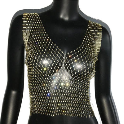 Cropped Tank Top -Rave Tops -Rave Mates
