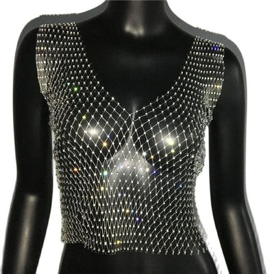 Cropped Tank Top -Rave Tops -Rave Mates