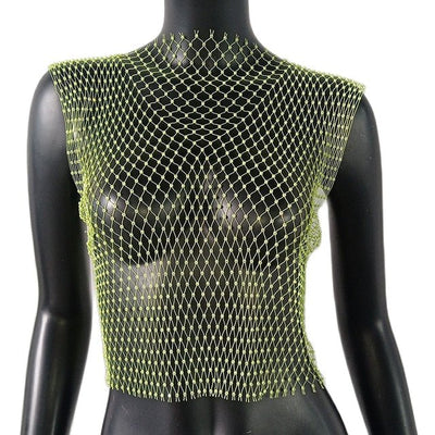 Cropped Tank Top -Rave Tops -Rave Mates