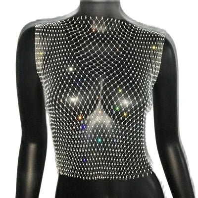 Cropped Tank Top -Rave Tops -Rave Mates