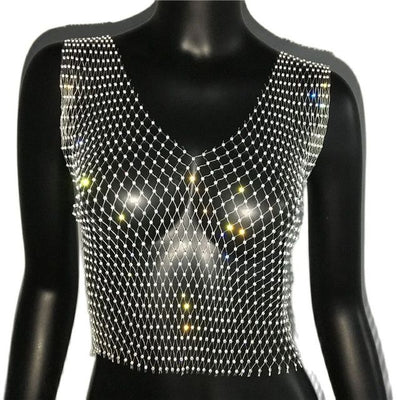 Cropped Tank Top -Rave Tops -Rave Mates