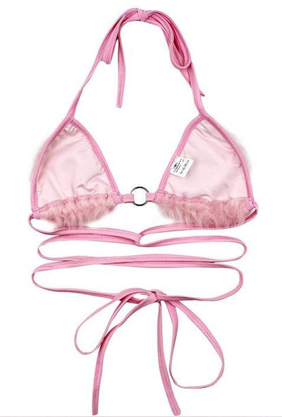 Fluffy Rave Top - Faux Fur - Rave Bras - Rave Mates