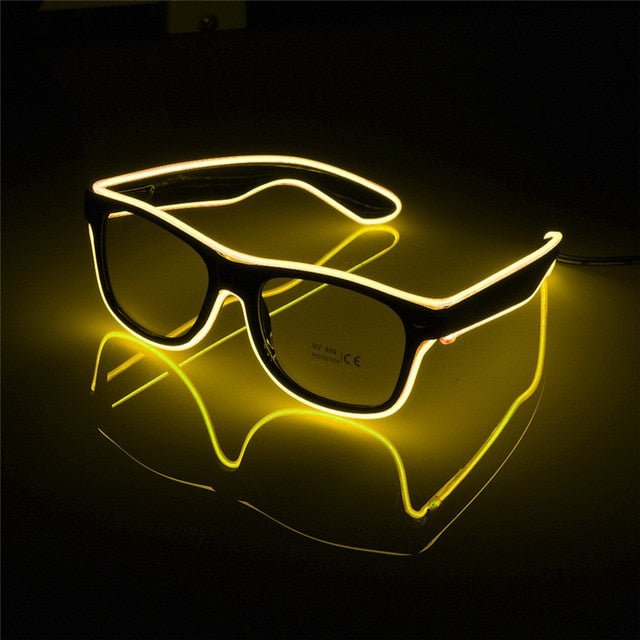 LED El Wire Sunglasses - Rave Glasses - Rave Mates